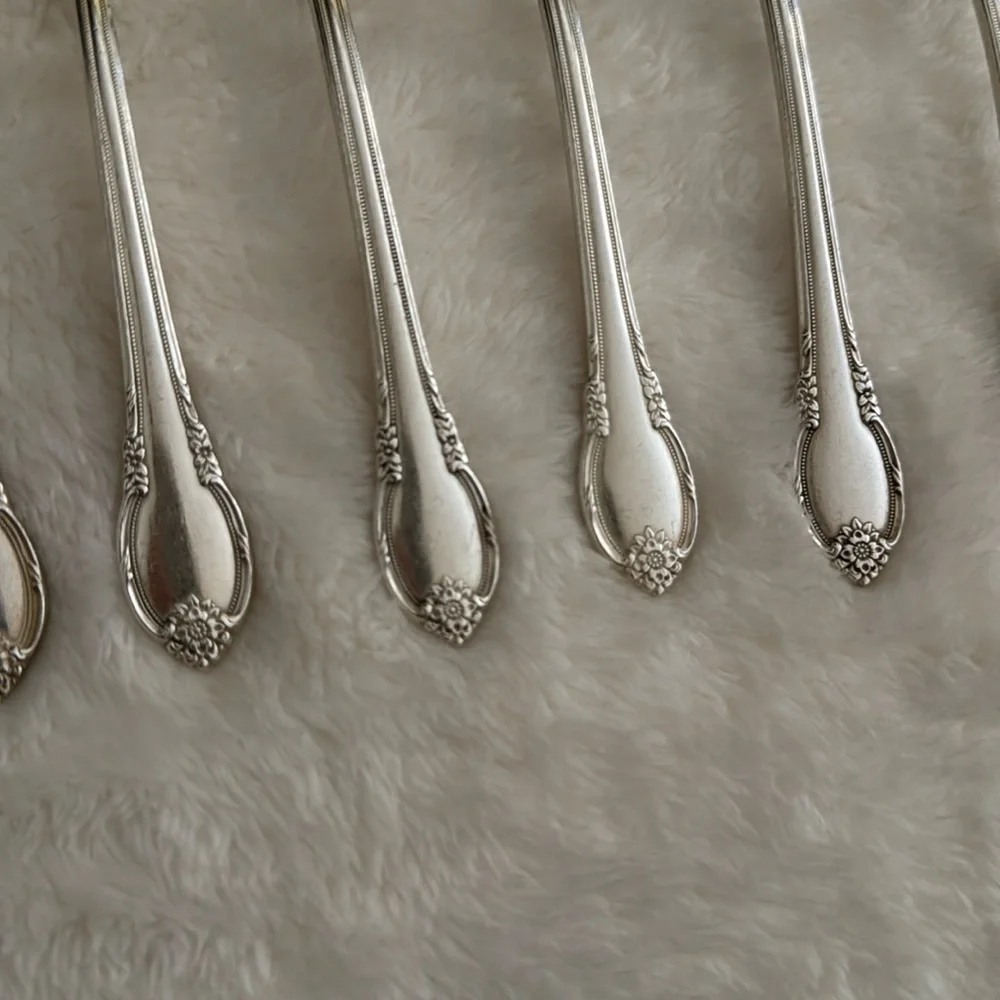 1847 Roger’s Bros Remembrance Silver Plate Teaspoons Set of 9